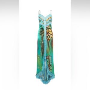 Siedrés Bale Lace Trim Maxi Dress